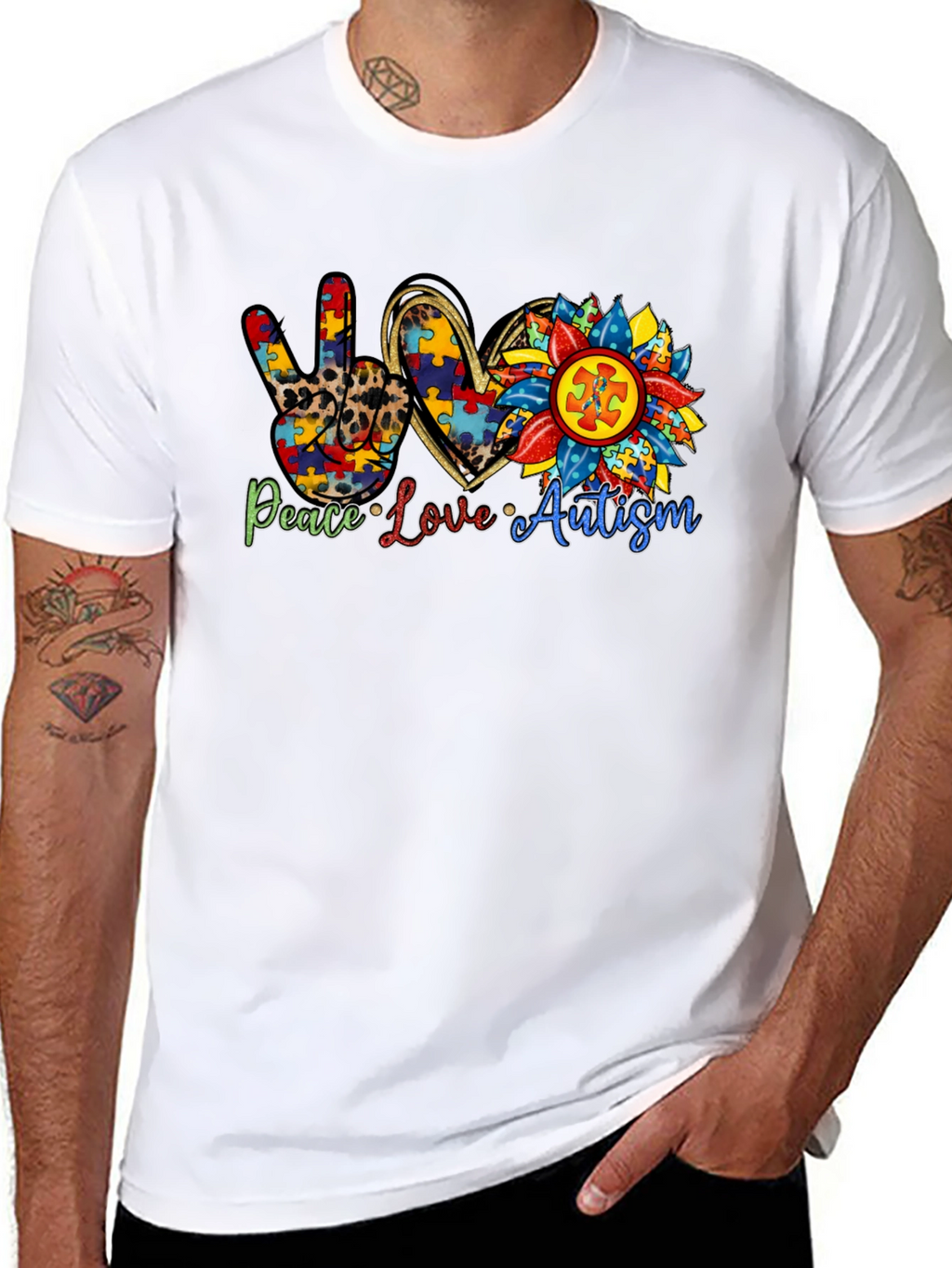Peace Love Autism T-Shirt