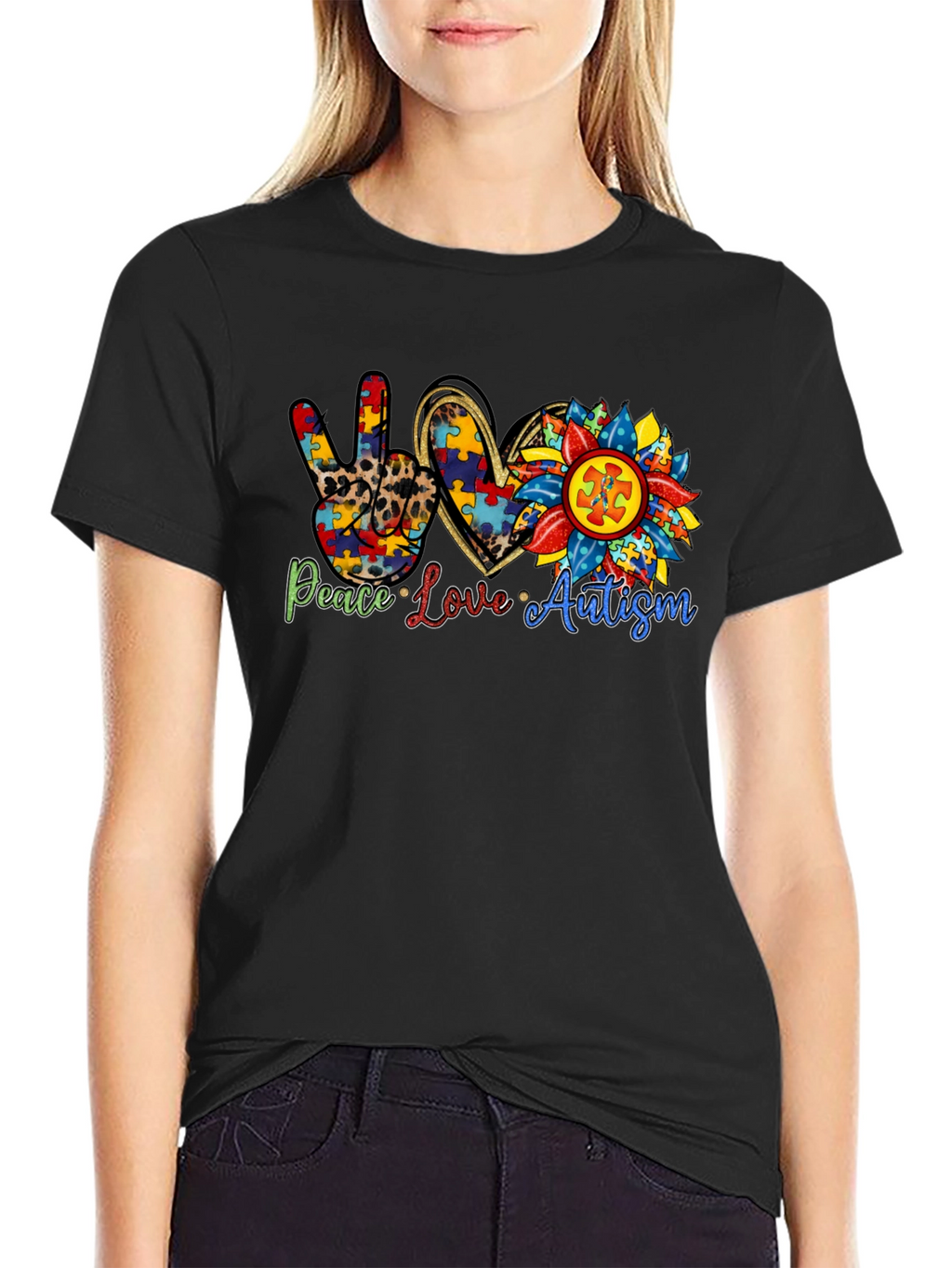 Peace Love Autism T-Shirt