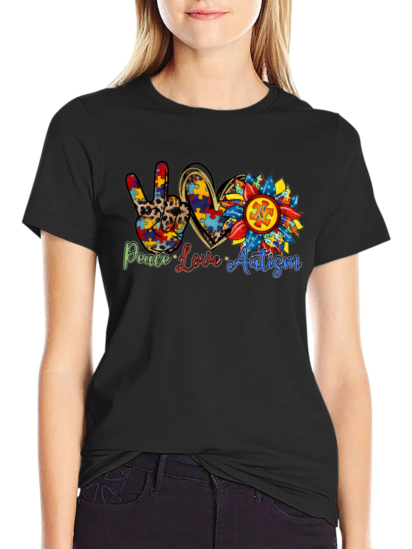 Peace Love Autism T-Shirt