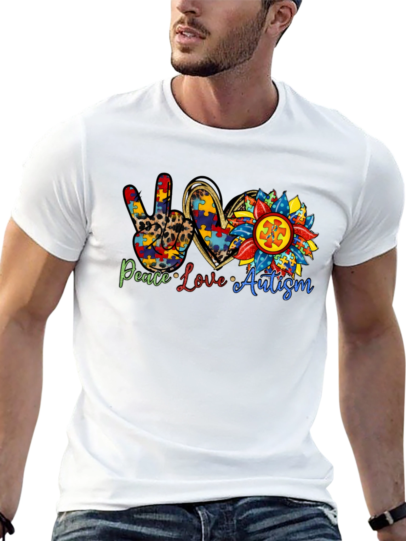 Peace Love Autism T-Shirt