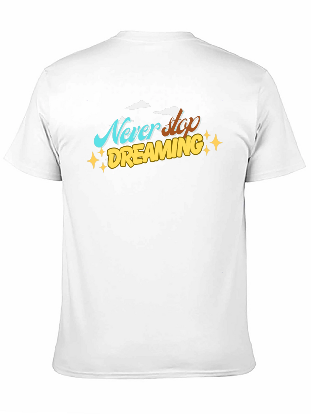 Never Stop Dreaming Graphic Black T-Shirt