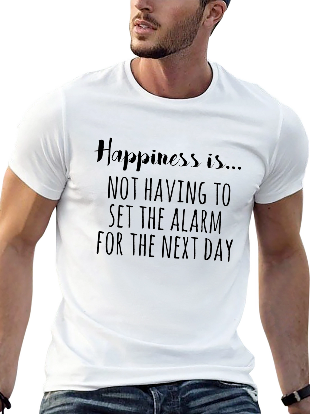 Happiness No Alarm Tee