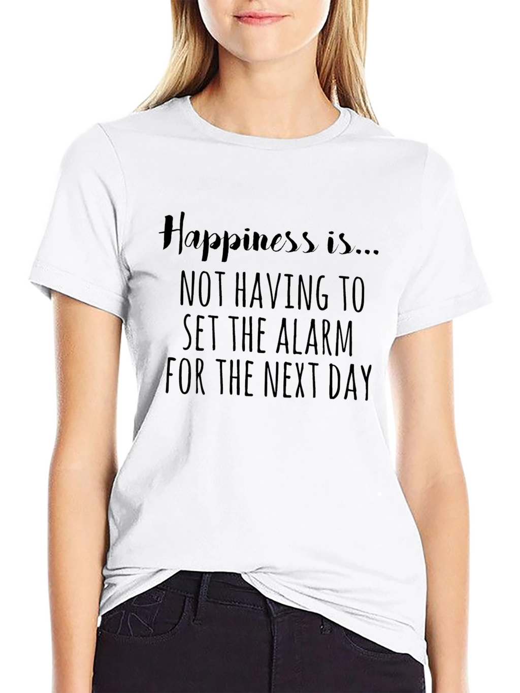 Happiness No Alarm Tee