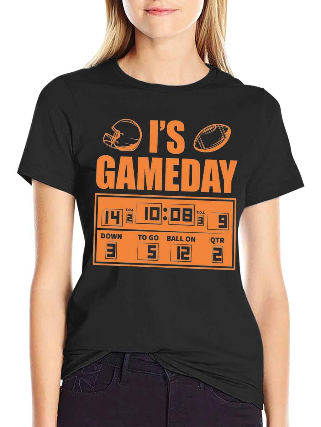 Its Gameday Football Scoreboard Graphic Tee
