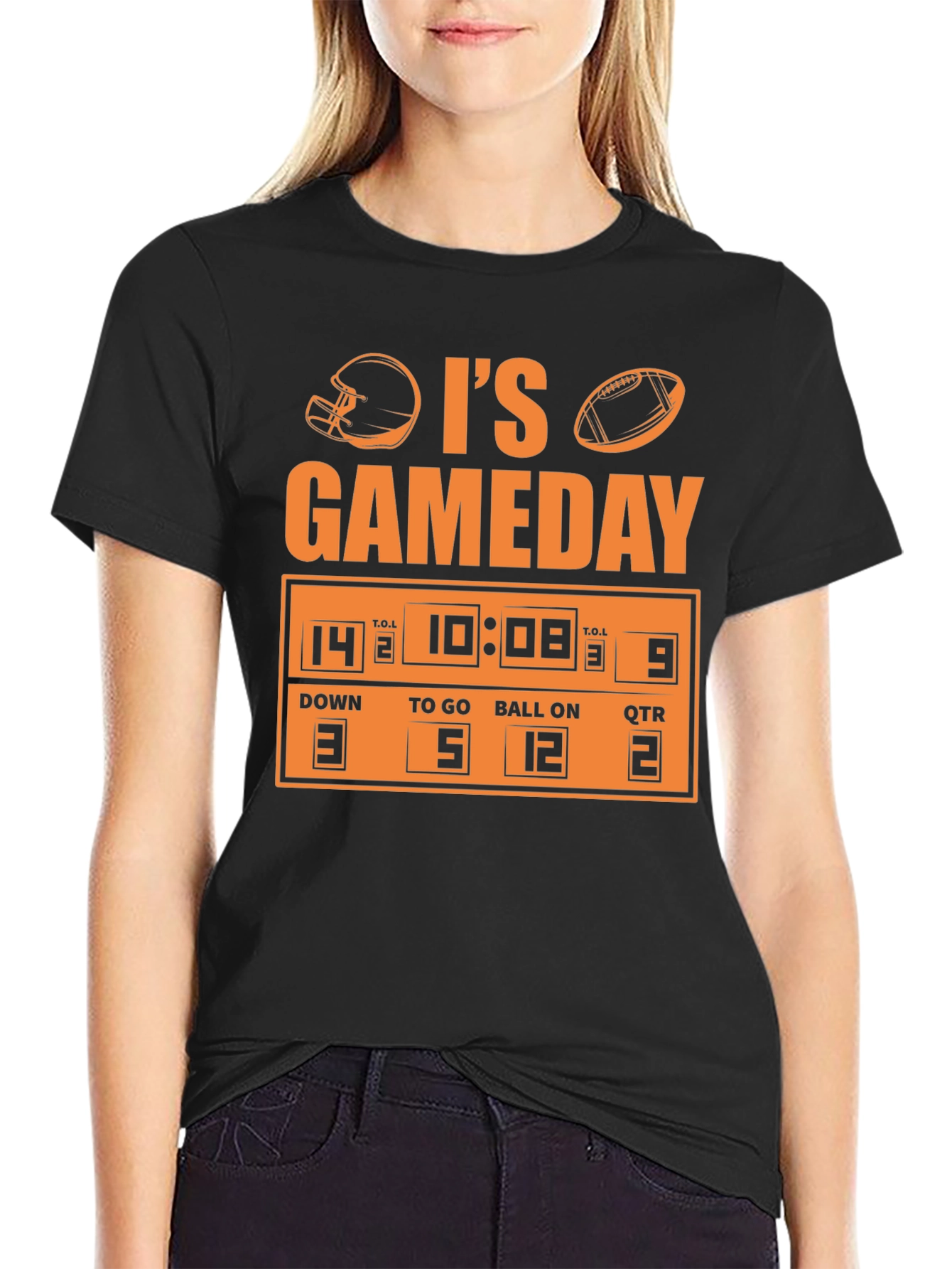 Its Gameday Football Scoreboard Graphic Tee