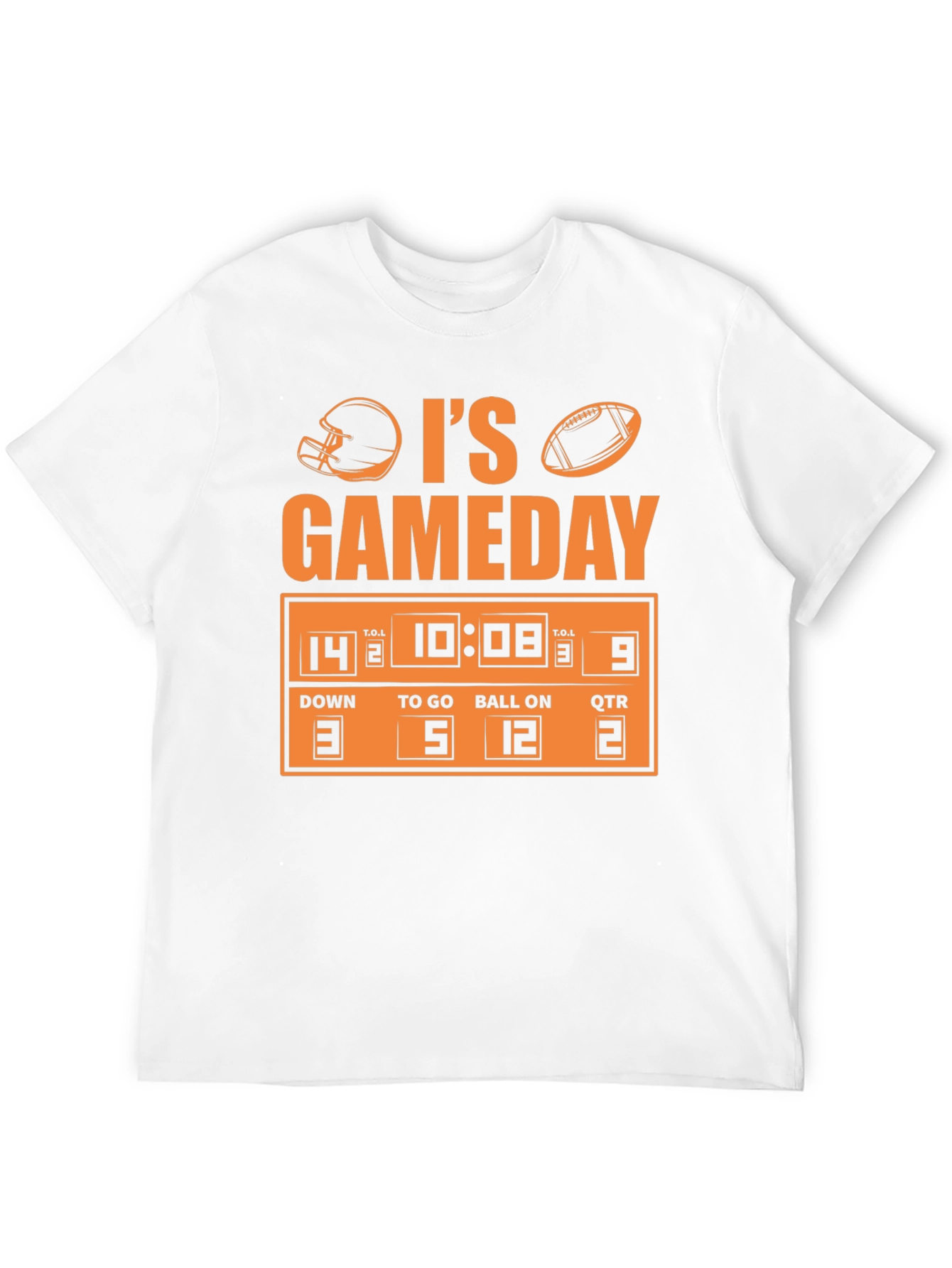 Its Gameday Football Scoreboard Graphic Tee