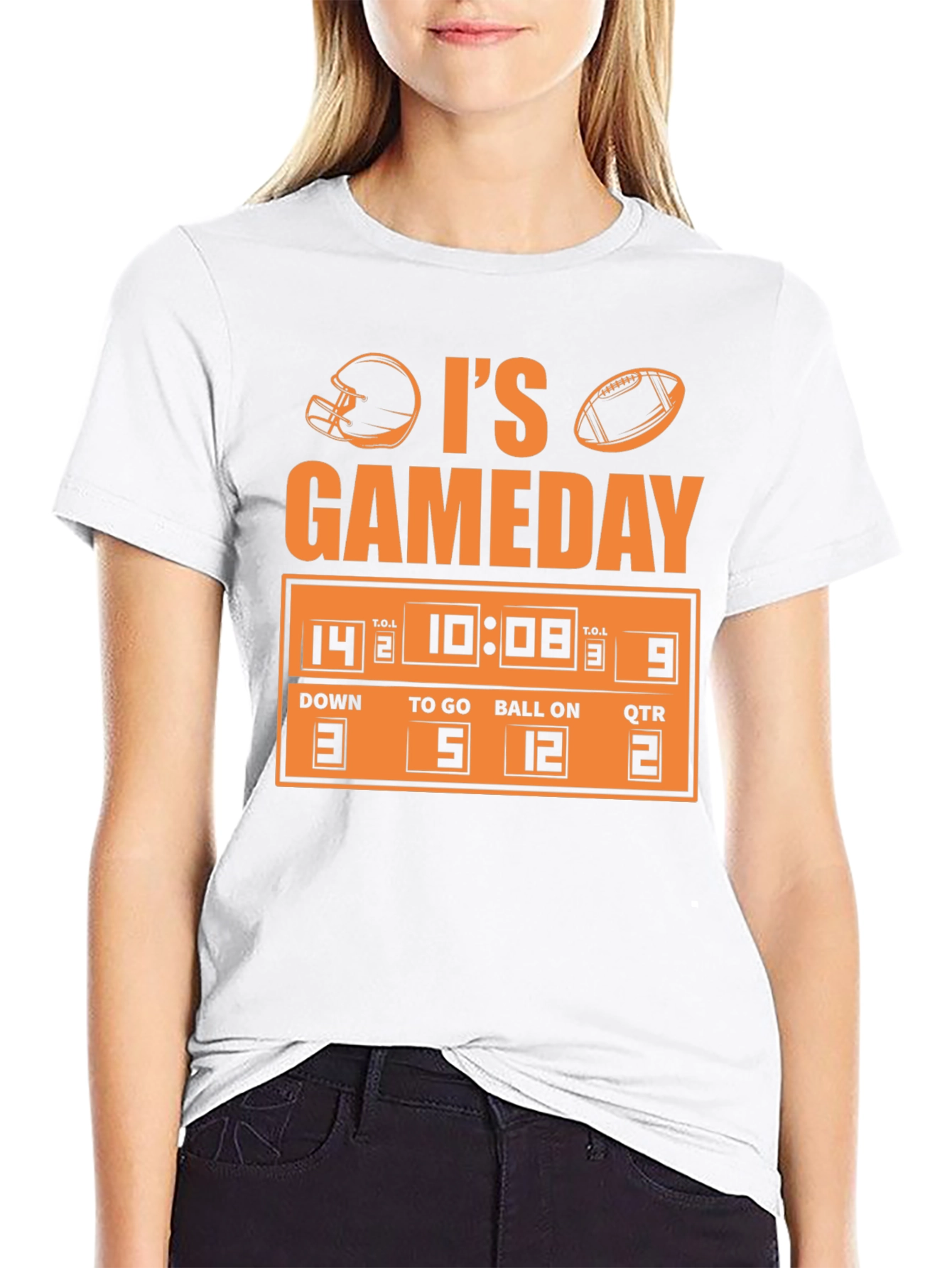 Its Gameday Football Scoreboard Graphic Tee
