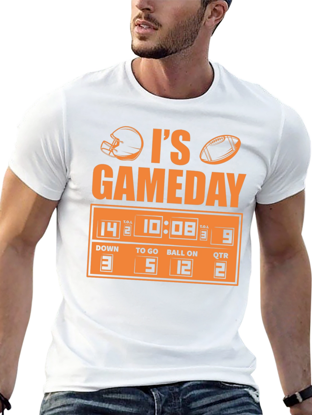 Its Gameday Football Scoreboard Graphic Tee