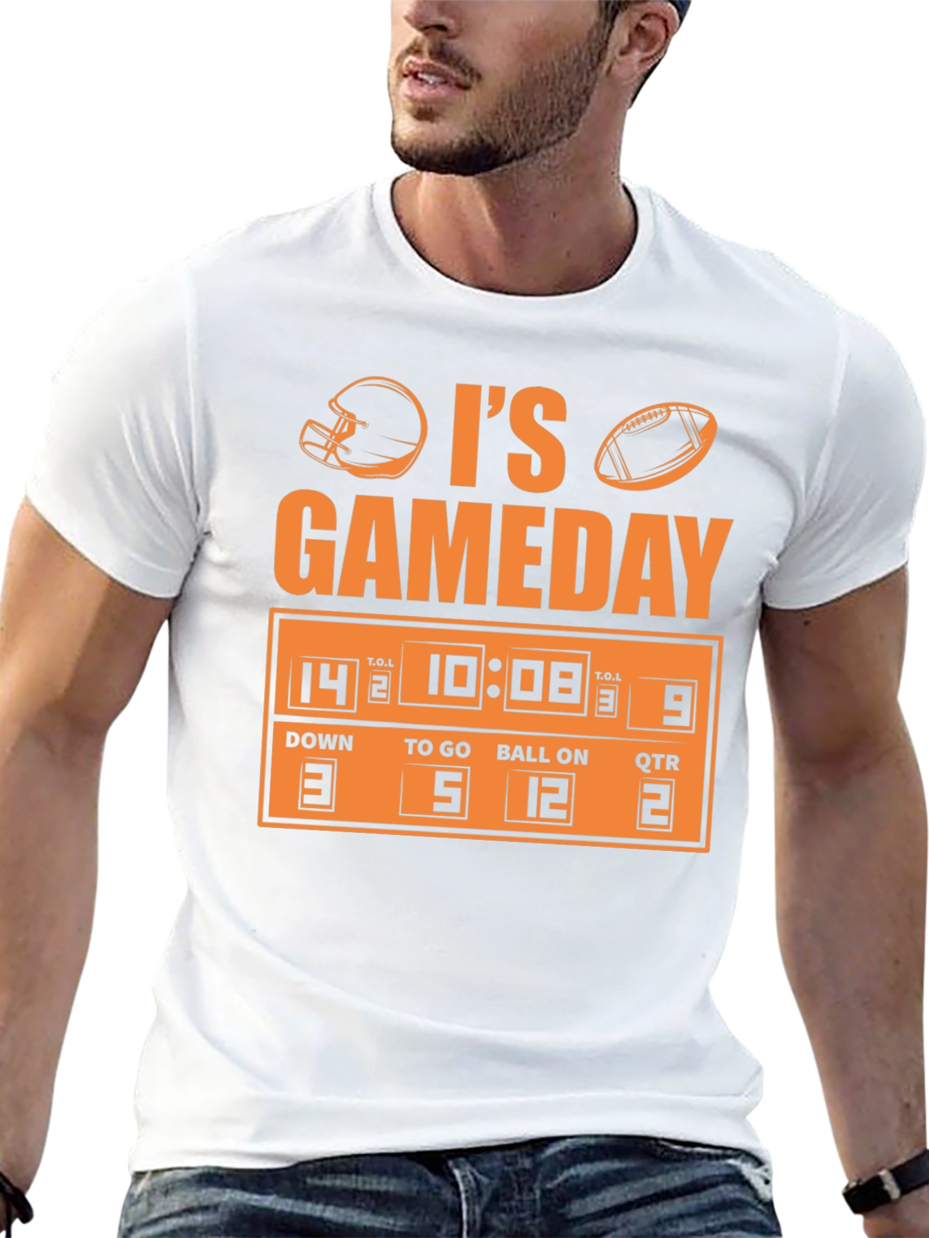 Its Gameday Football Scoreboard Graphic Tee