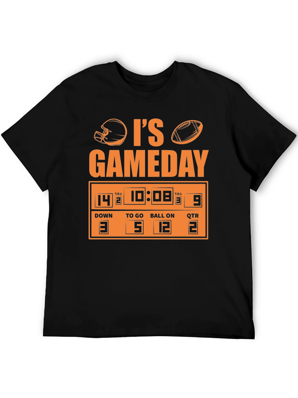 Its Gameday Football Scoreboard Graphic Tee