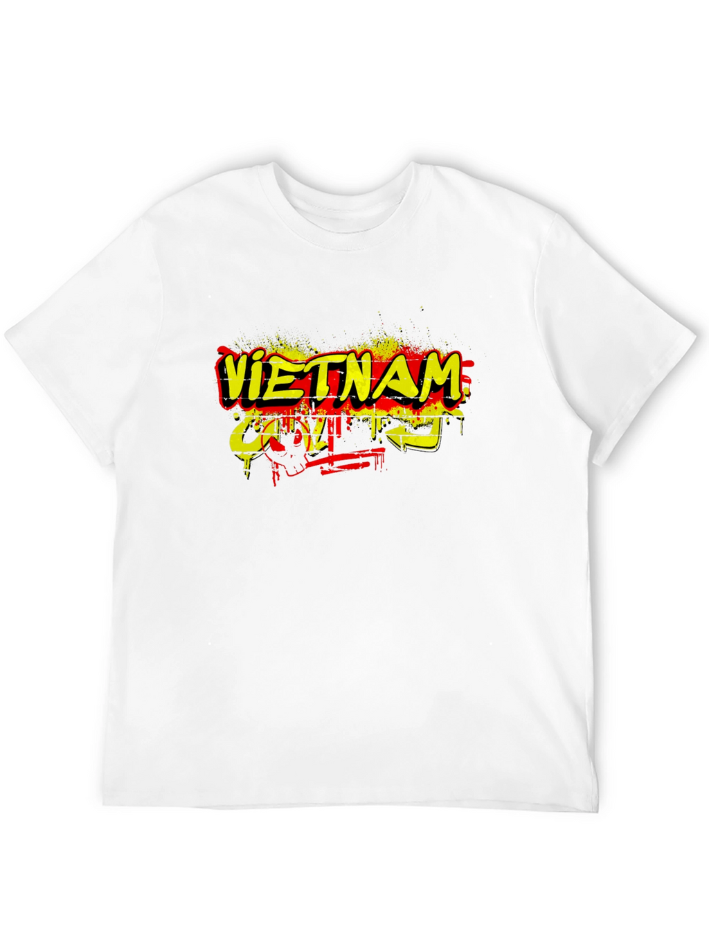 Vietnam Graphic Print Black T-Shirt