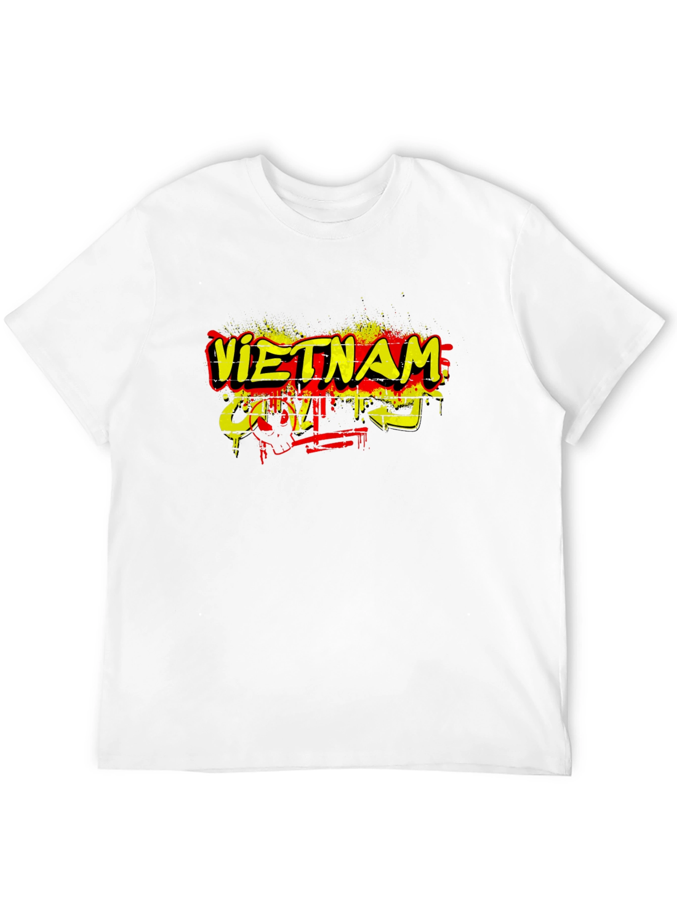 Vietnam Graphic Print Black T-Shirt