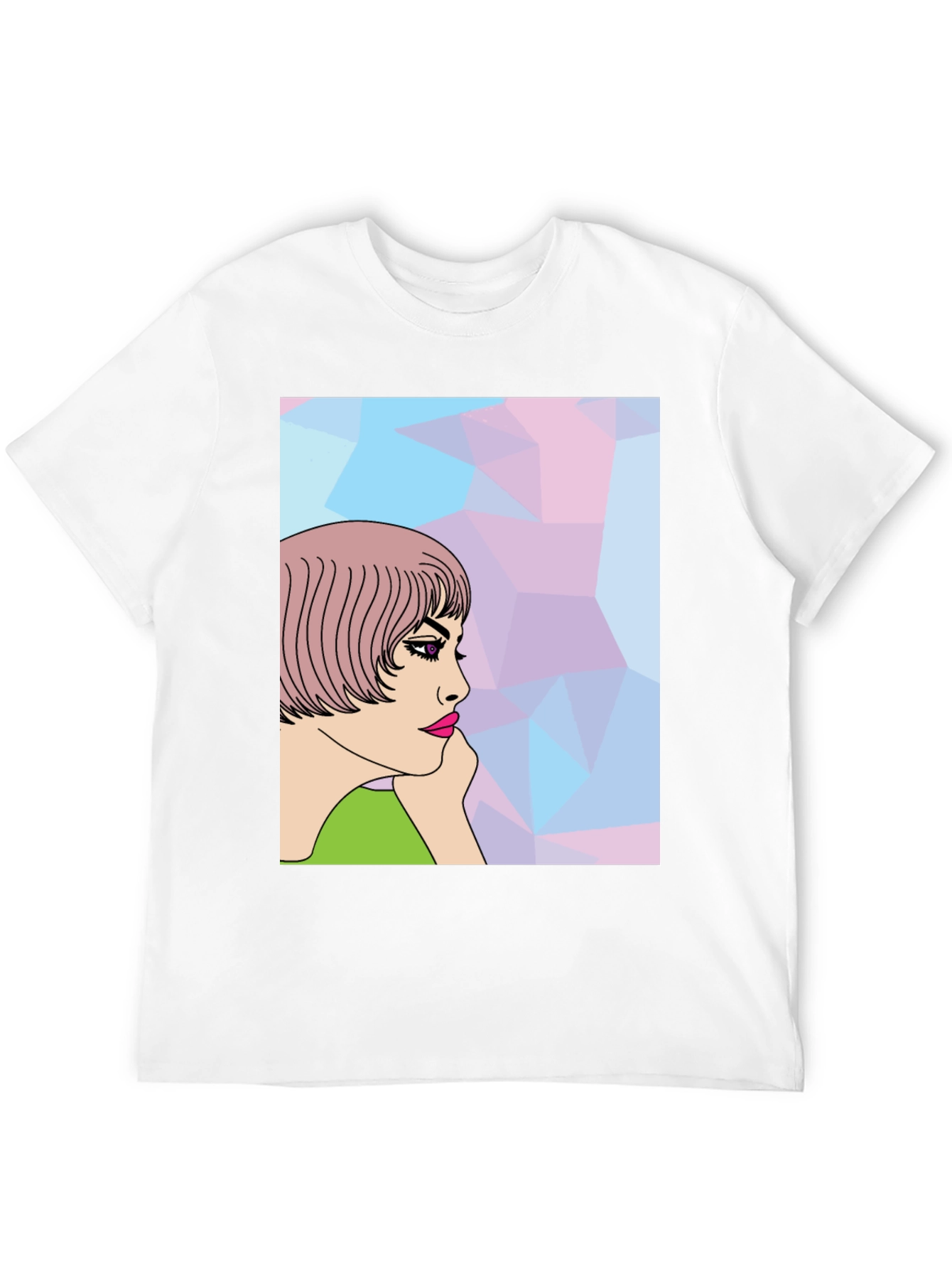 Stylish Graphic Tee - Pop Art Woman