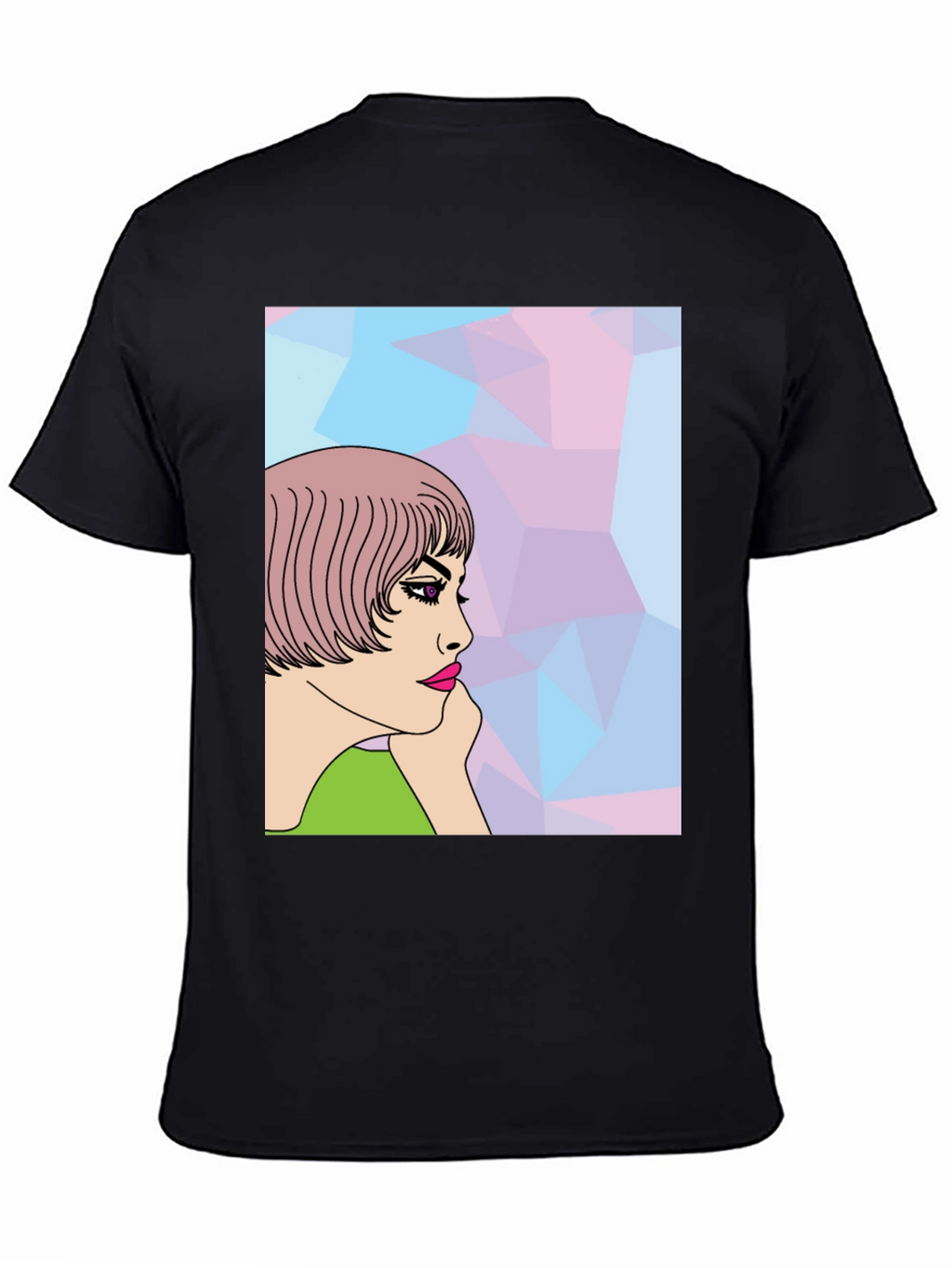 Stylish Graphic Tee - Pop Art Woman