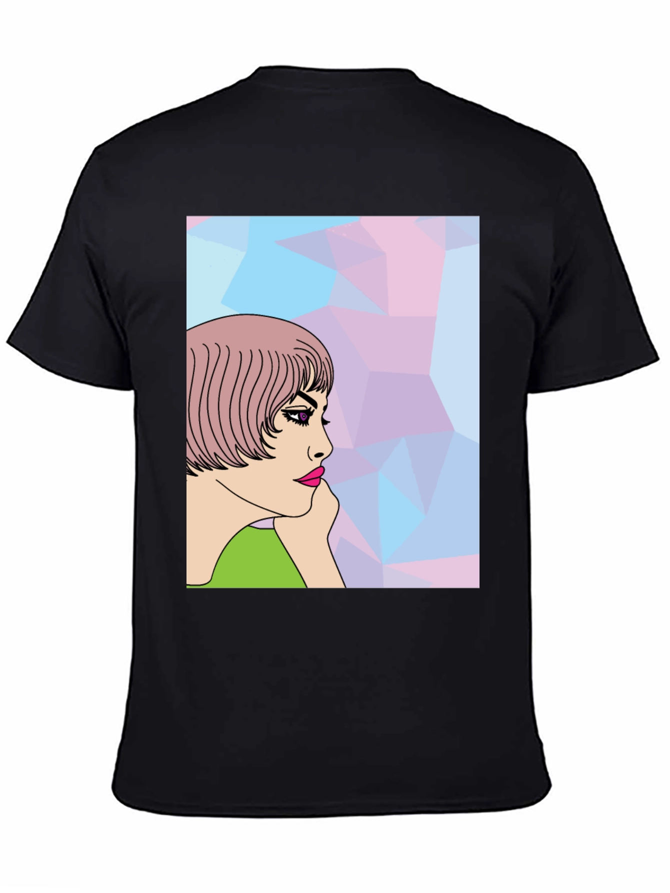 Stylish Graphic Tee - Pop Art Woman