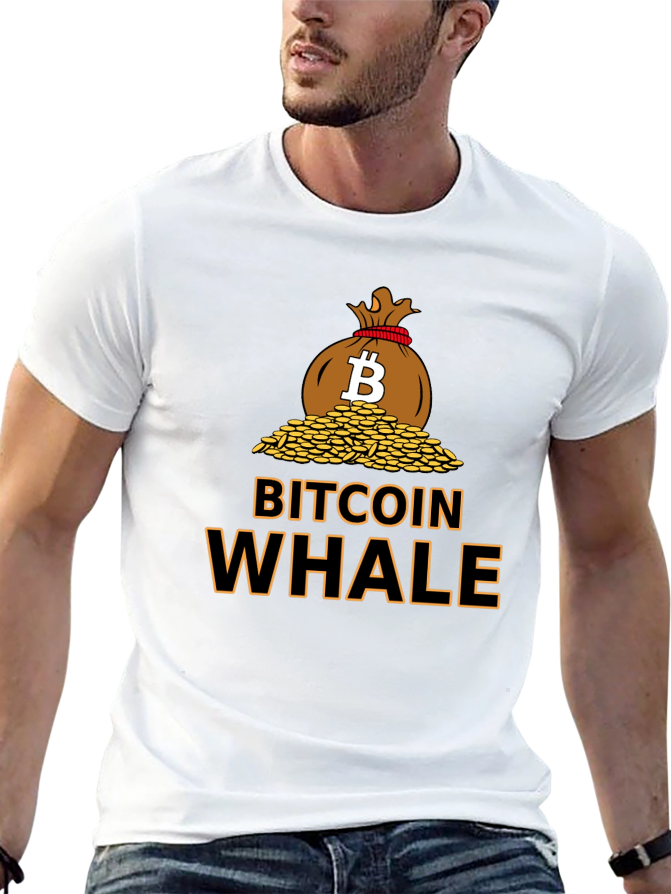 Bitcoin Whale Graphic Tee - Crypto Enthusiast T-Shirt
