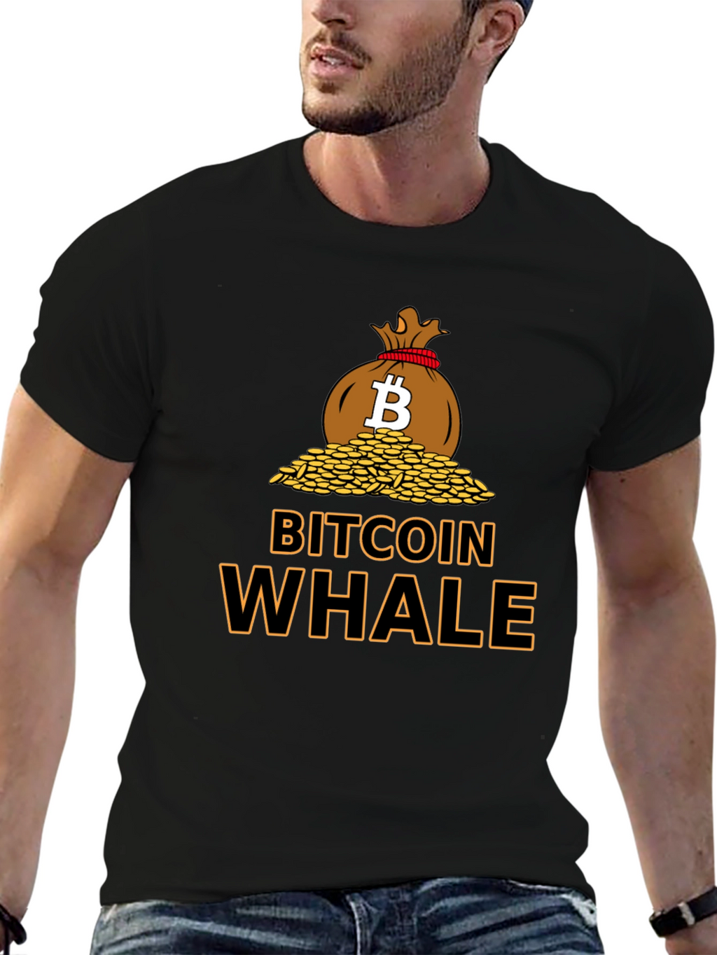 Bitcoin Whale Graphic Tee - Crypto Enthusiast T-Shirt