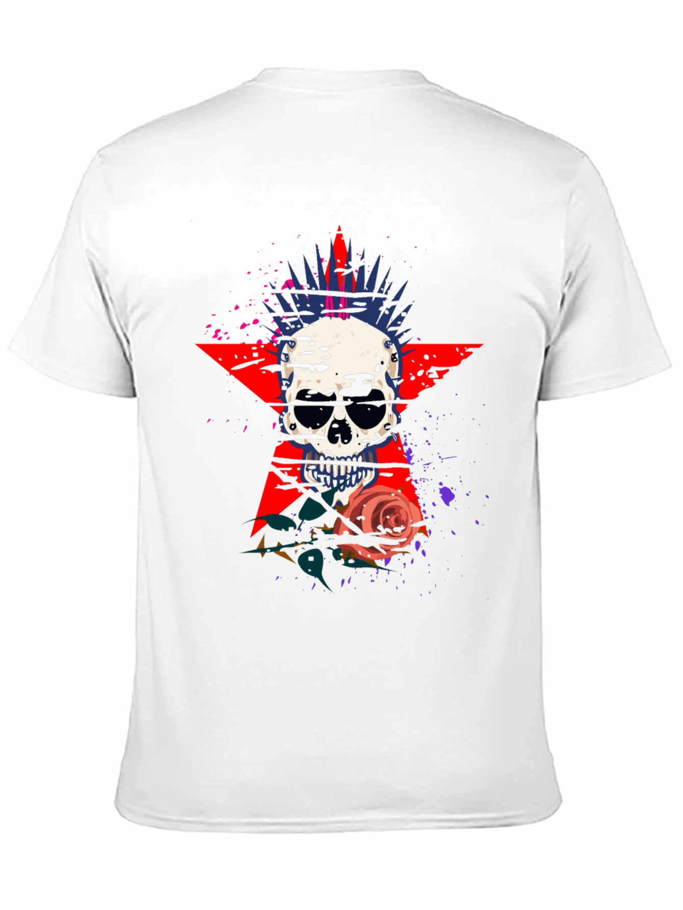 Skull & Rose Graphic Black T-Shirt