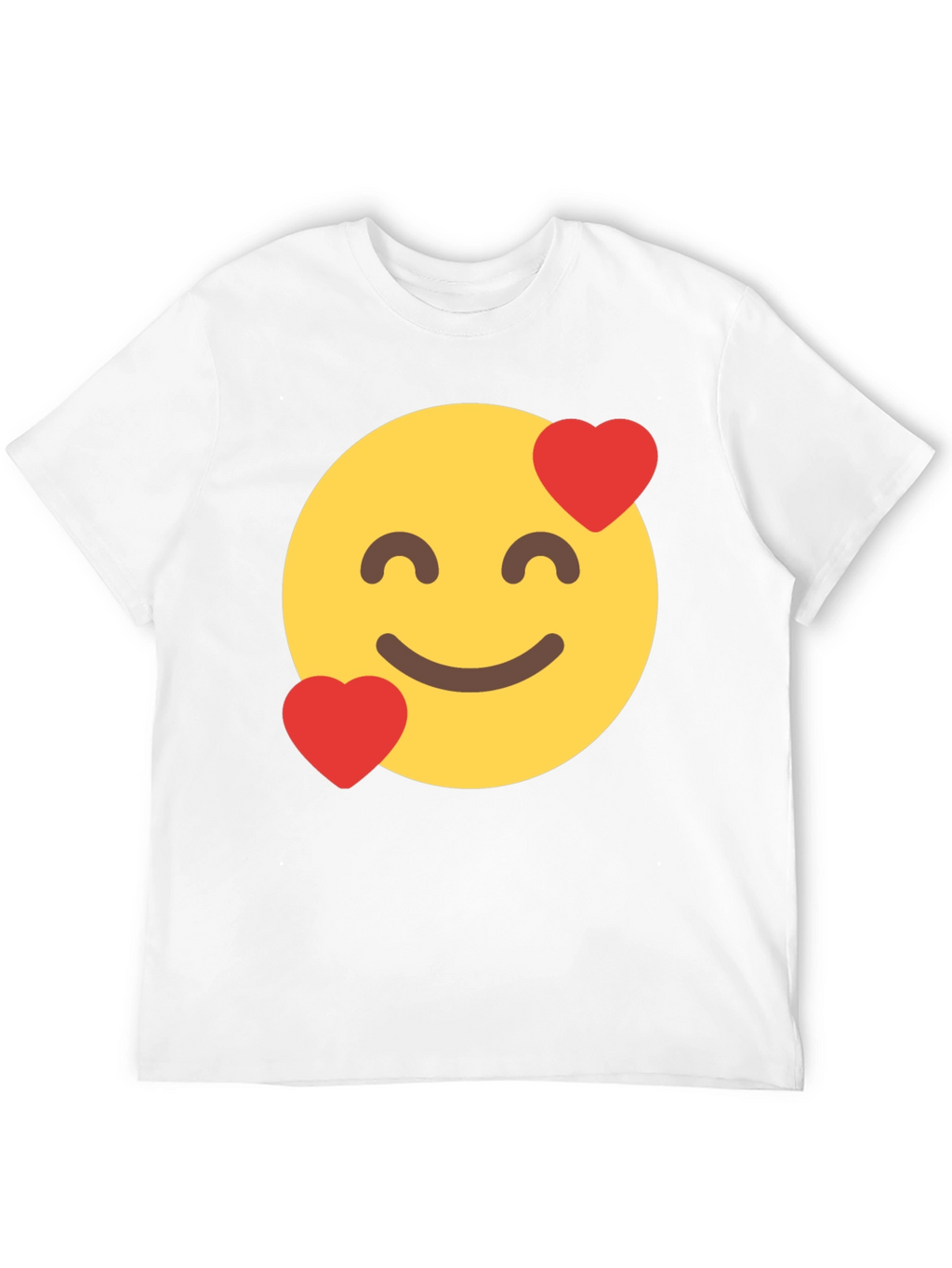 Emoji Love Face Black T-Shirt