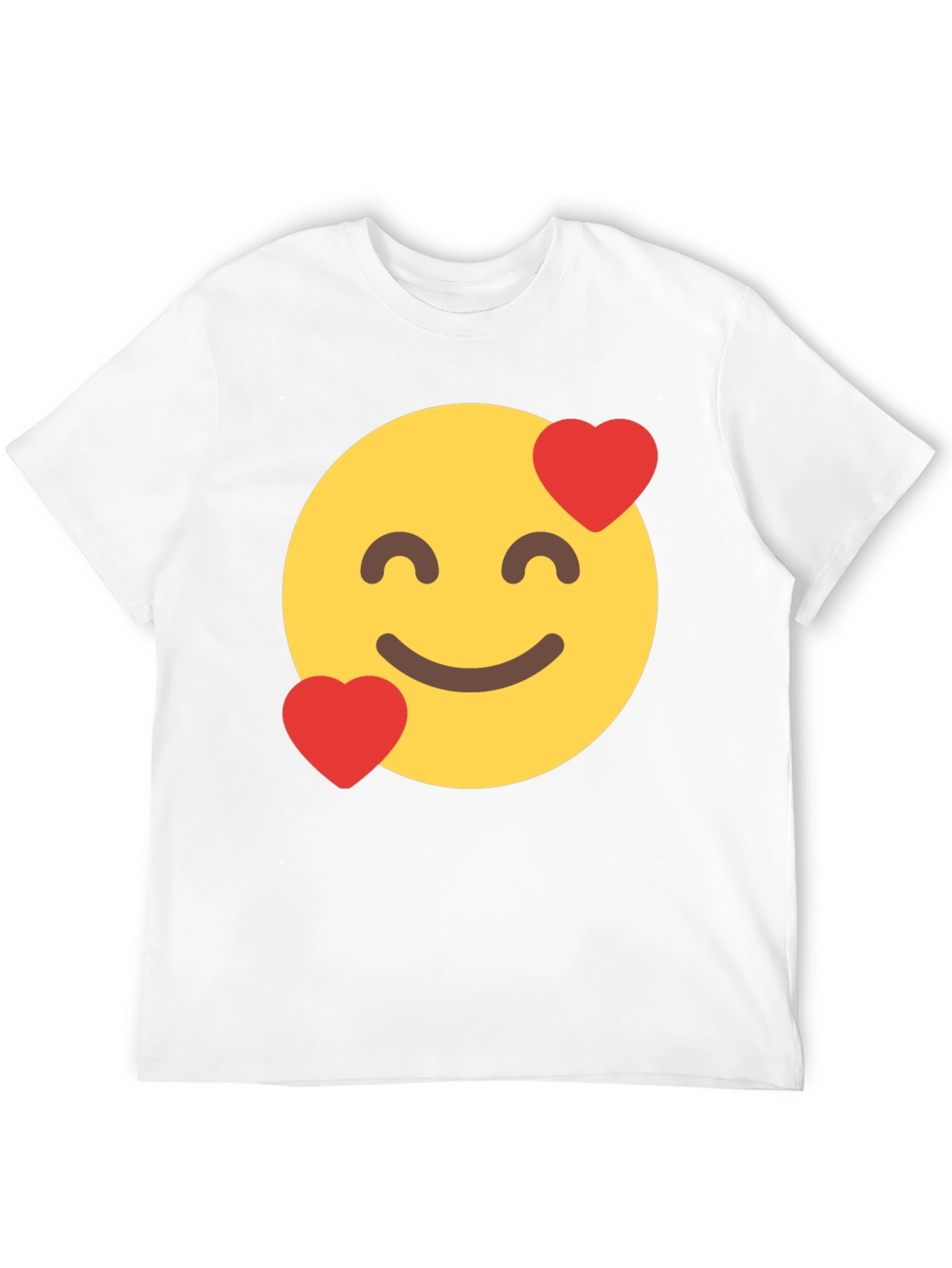 Emoji Love Face Black T-Shirt