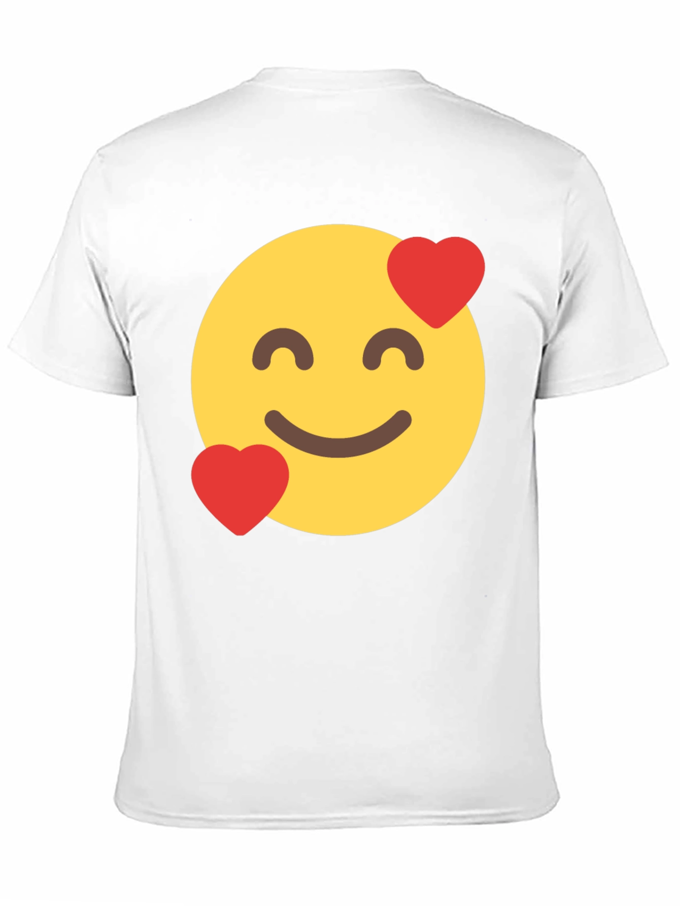 Emoji Love Face Black T-Shirt