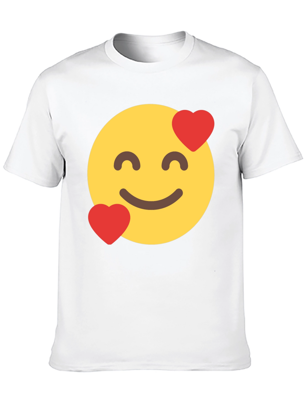 Emoji Love Face Black T-Shirt