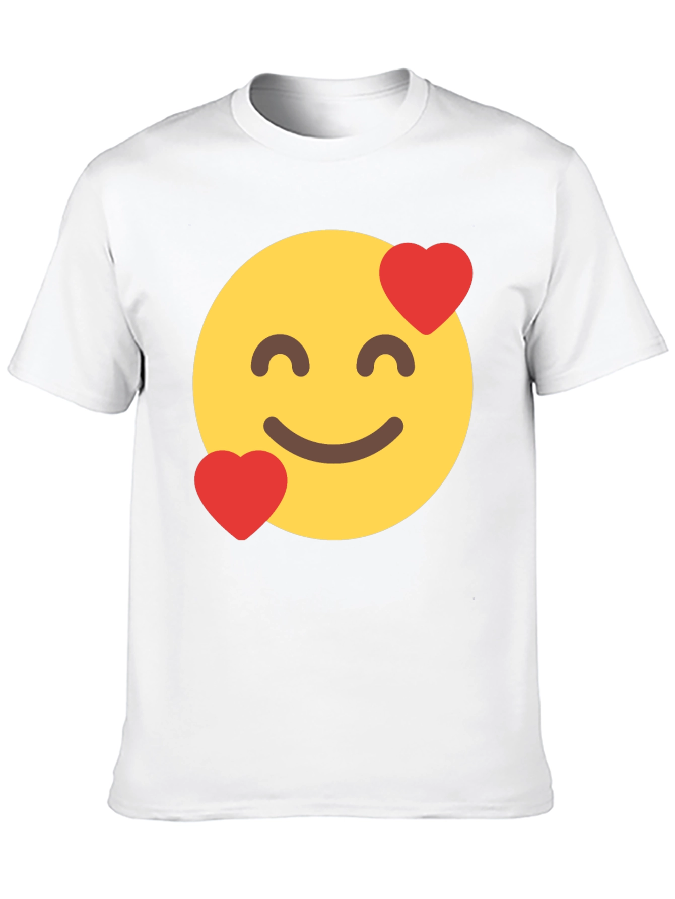 Emoji Love Face Black T-Shirt