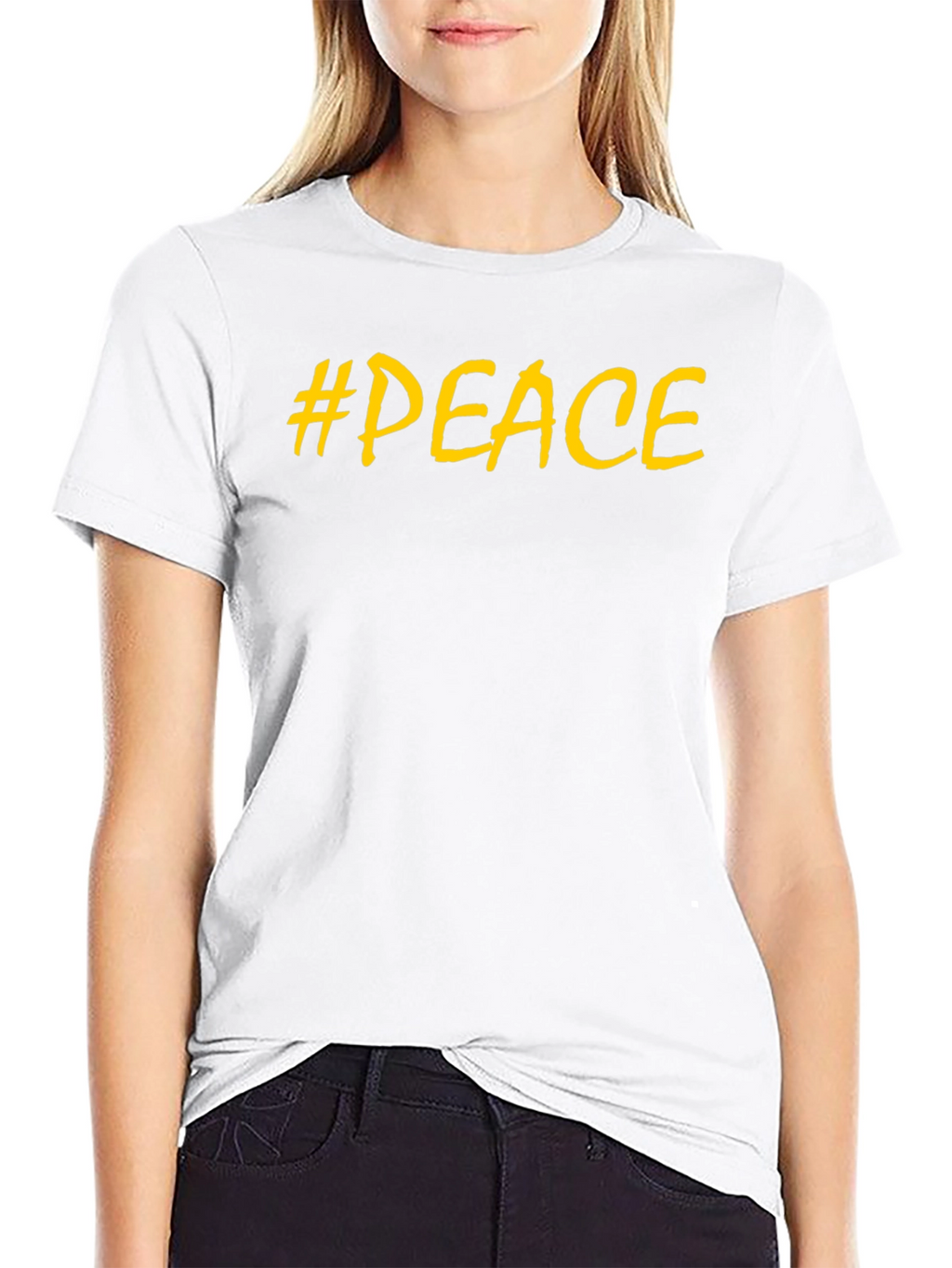 #Peace T-Shirt - Mens Black Graphic Tee