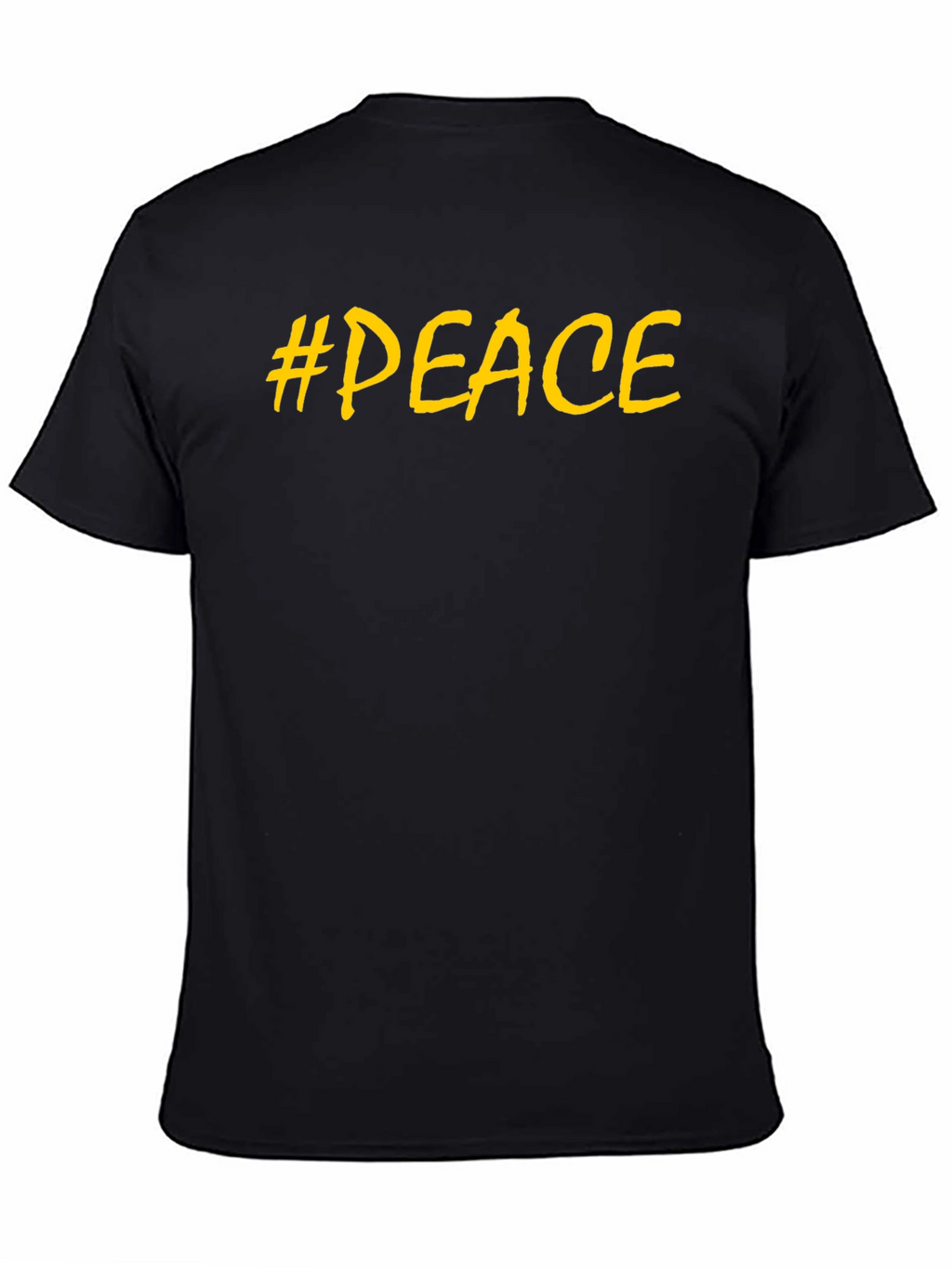 #Peace T-Shirt - Mens Black Graphic Tee