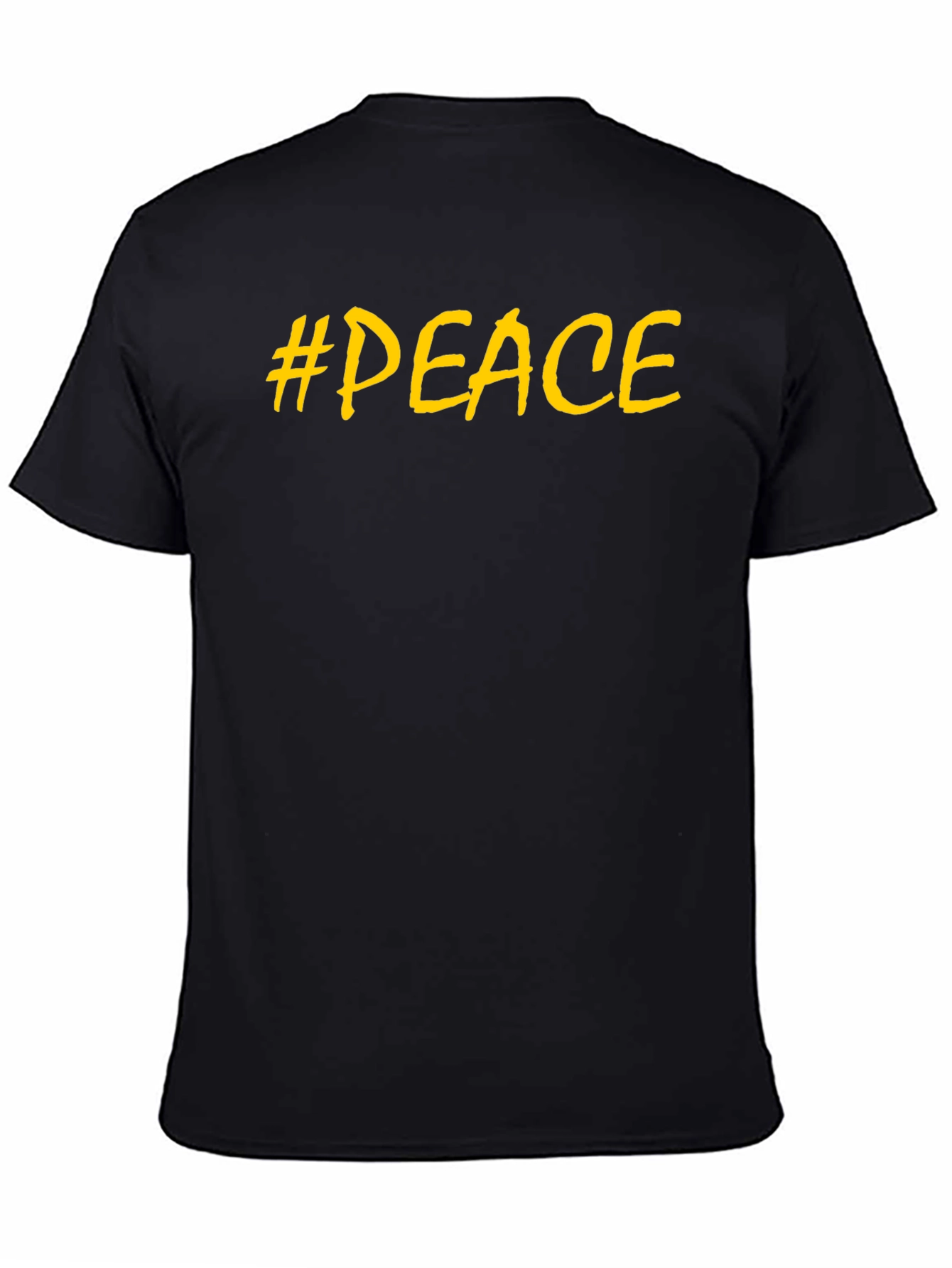 #Peace T-Shirt - Mens Black Graphic Tee