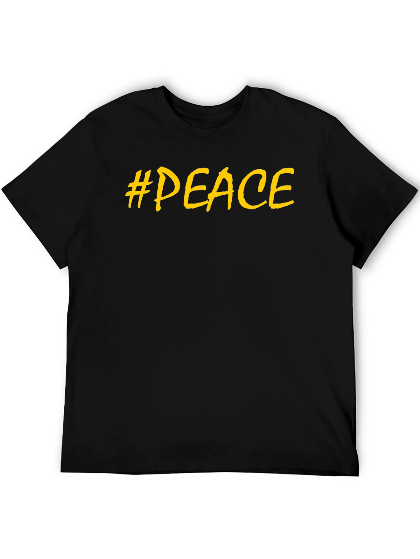 #Peace T-Shirt - Mens Black Graphic Tee