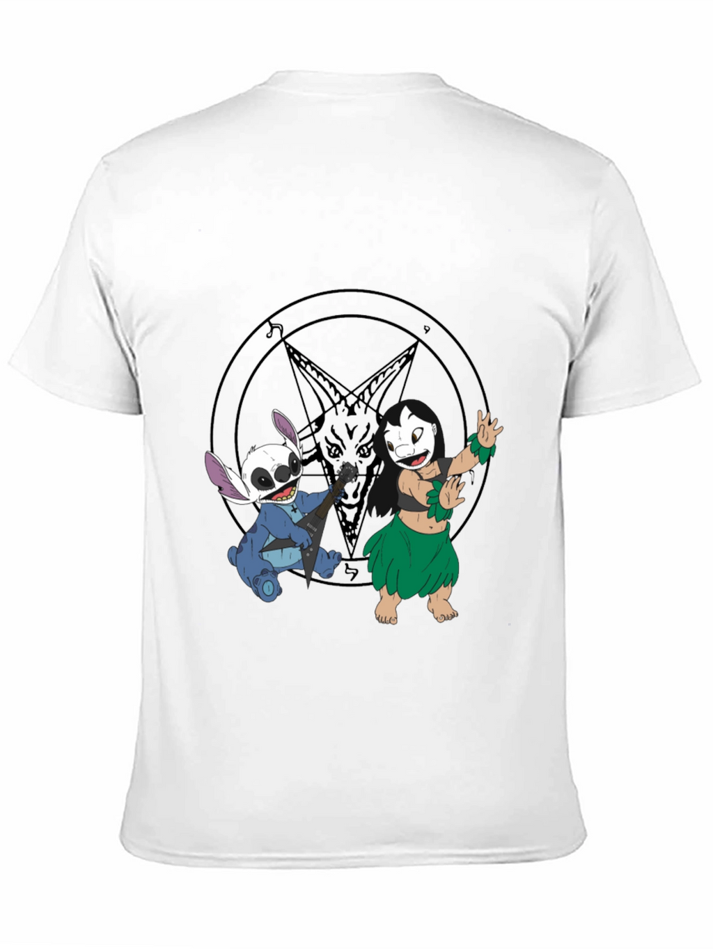 Stitch & Lilo Rock Band Black T-Shirt