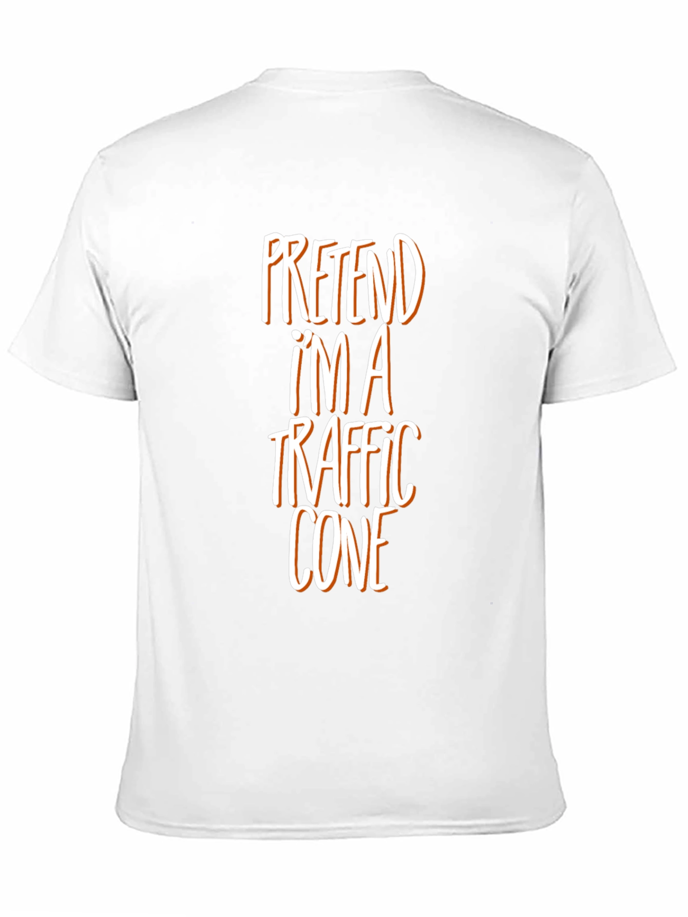 Pretend Im a Traffic Cone Funny Graphic Tee