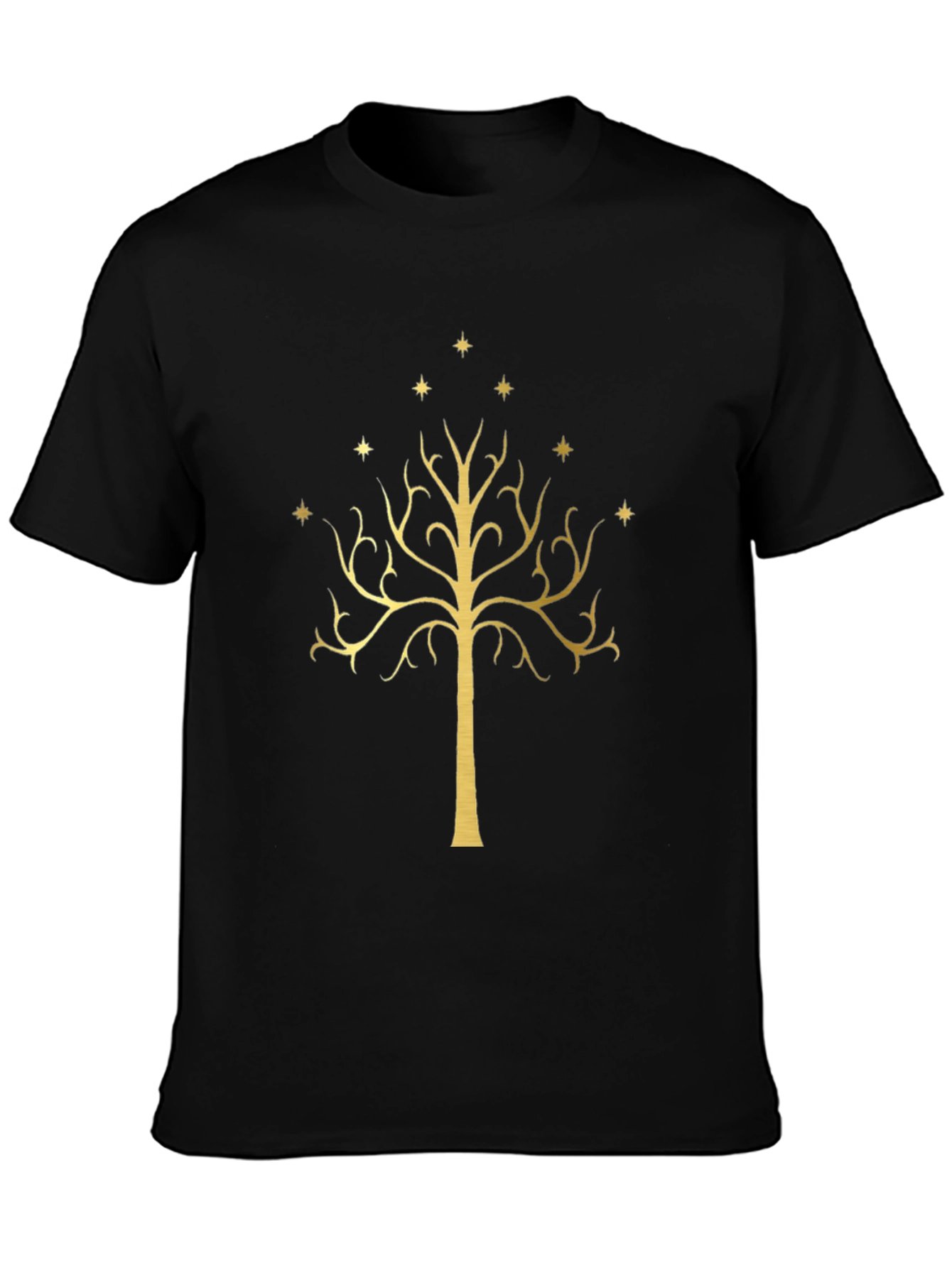 LOTR White Tree of Gondor Black T-Shirt