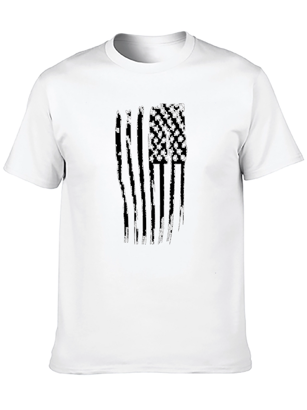 Distressed American Flag Graphic T-Shirt