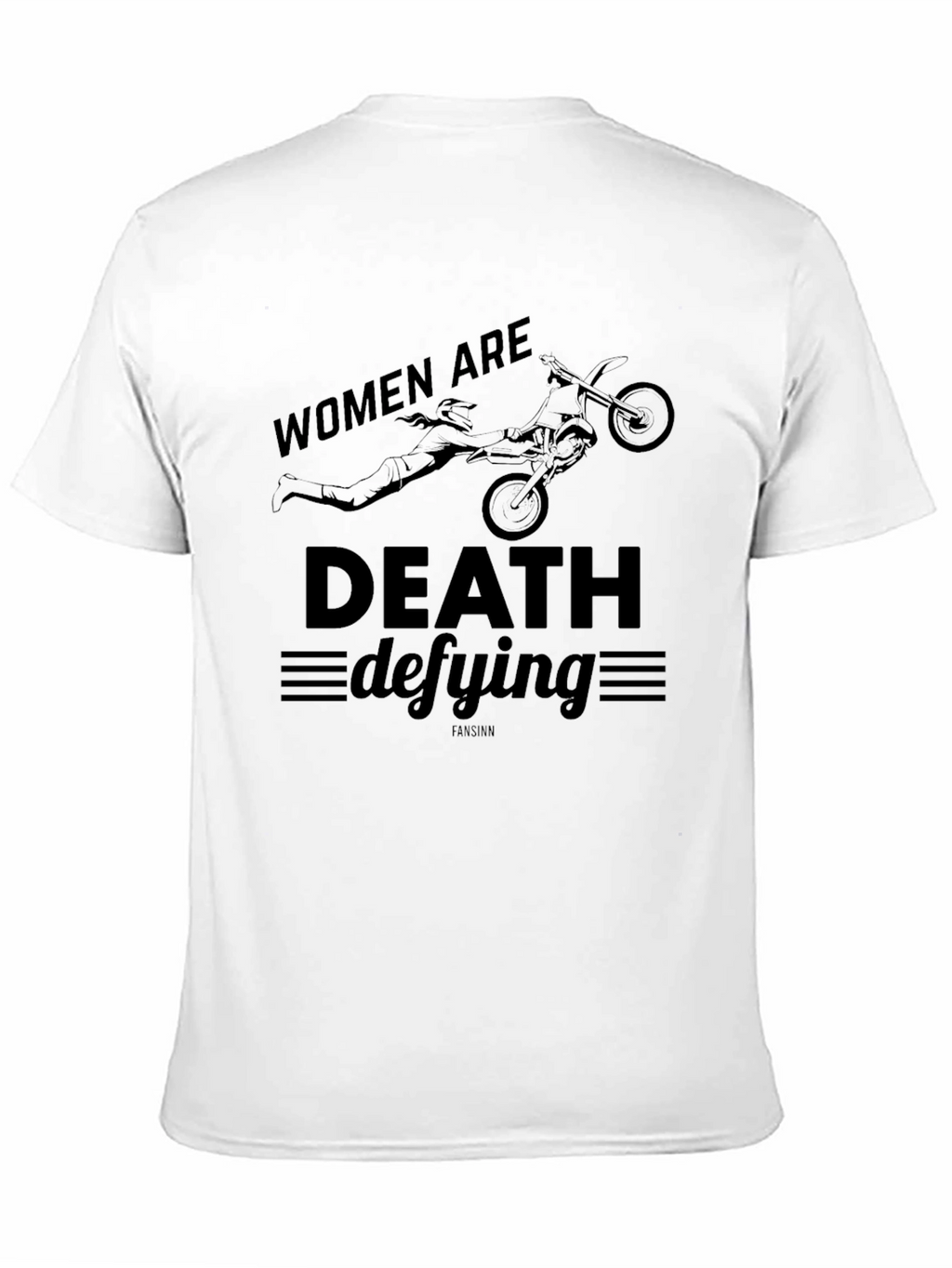 Women Are Death Defying Black Graphic T-Shirt