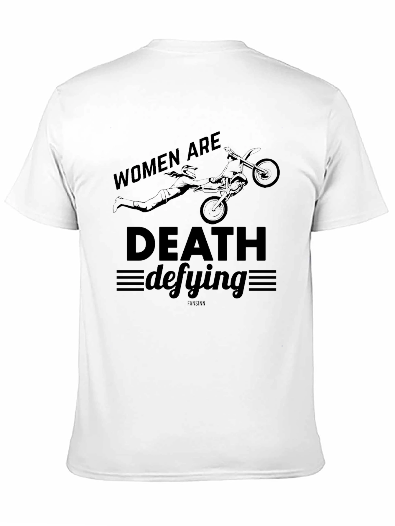 Women Are Death Defying Black Graphic T-Shirt