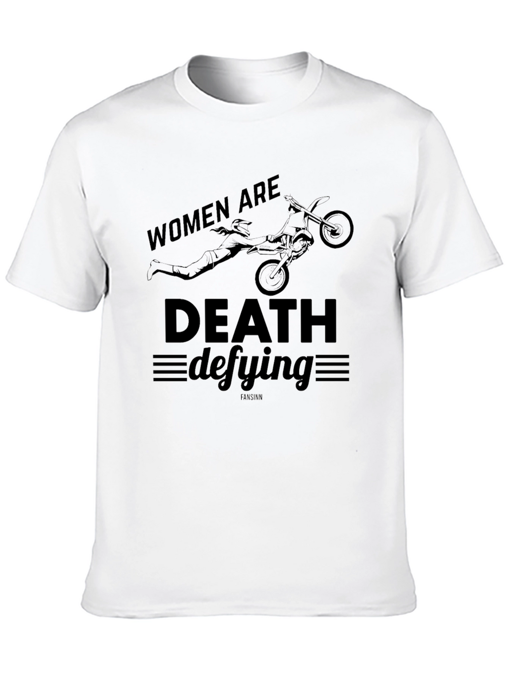 Women Are Death Defying Black Graphic T-Shirt