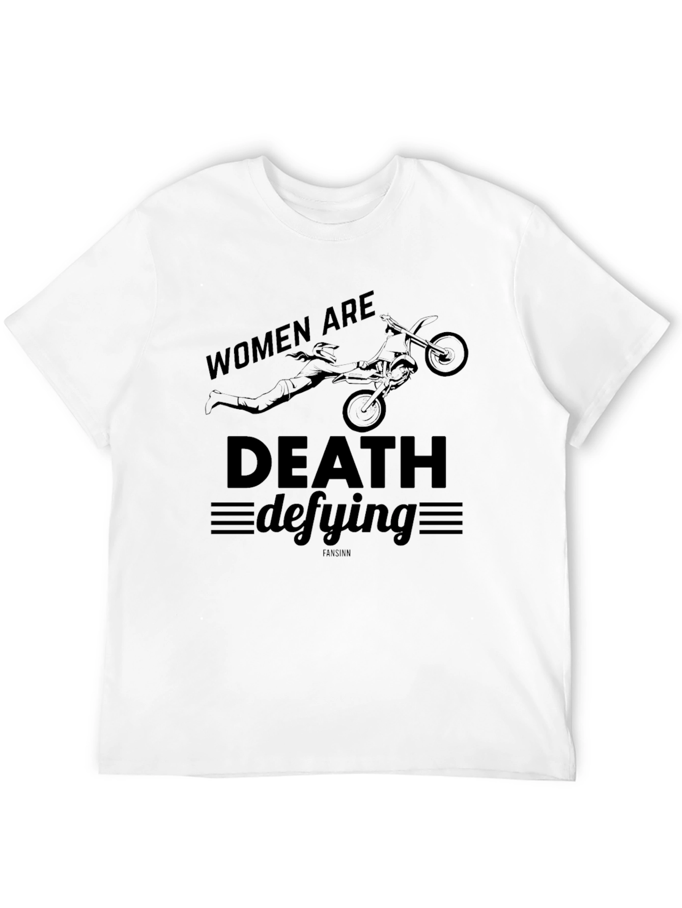 Women Are Death Defying Black Graphic T-Shirt