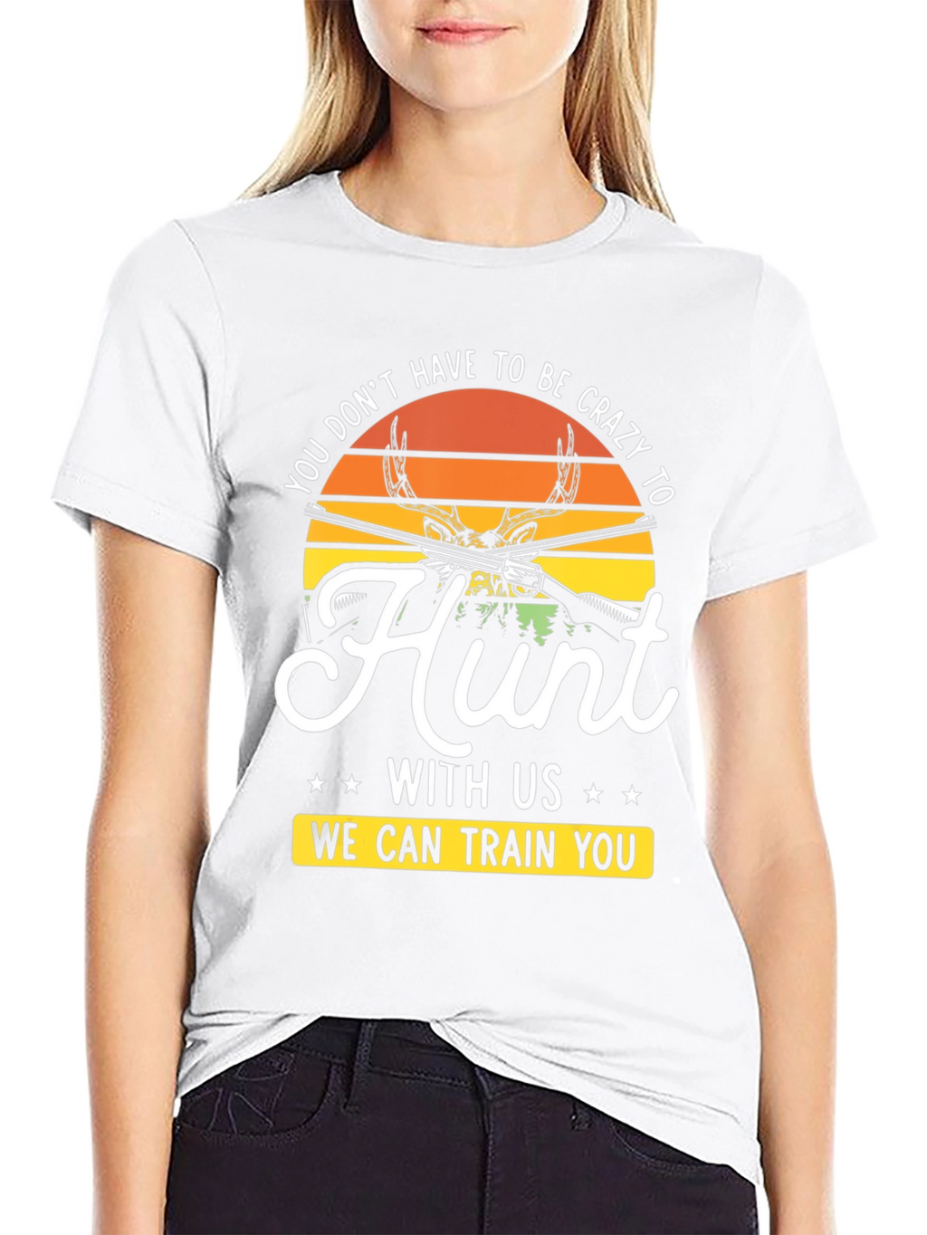 Crazy to Hunt Graphic T-Shirt