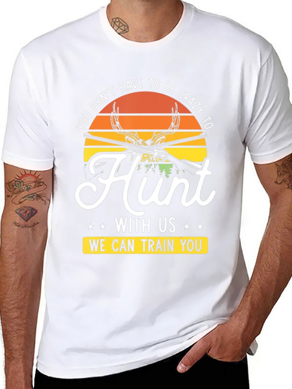 Crazy to Hunt Graphic T-Shirt