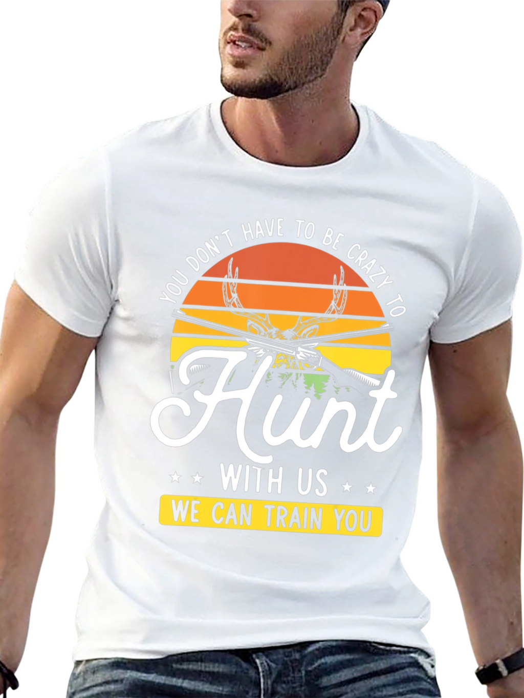 Crazy to Hunt Graphic T-Shirt