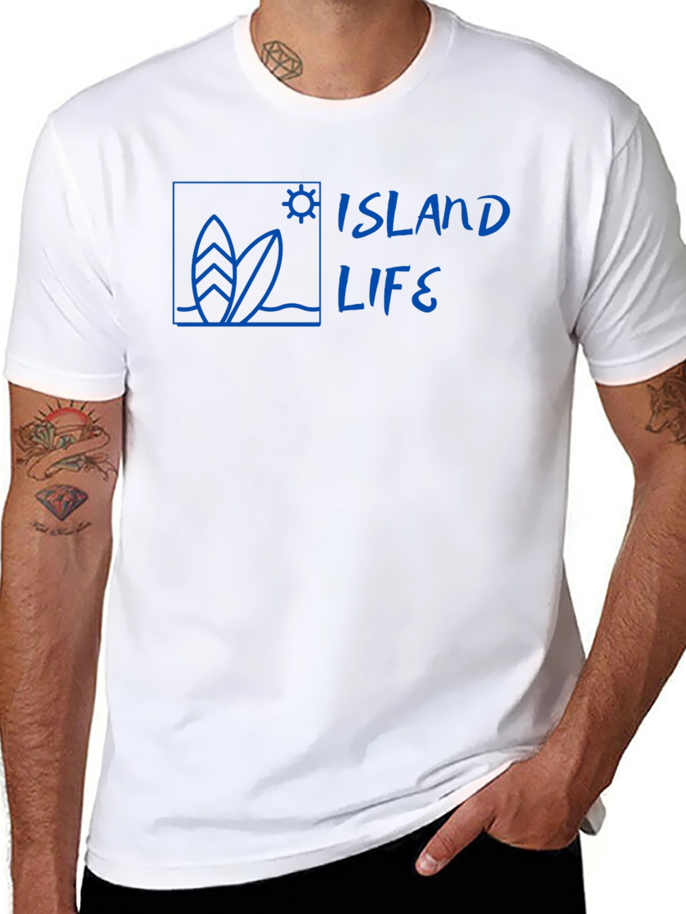 Island Life Surf Tee - Black