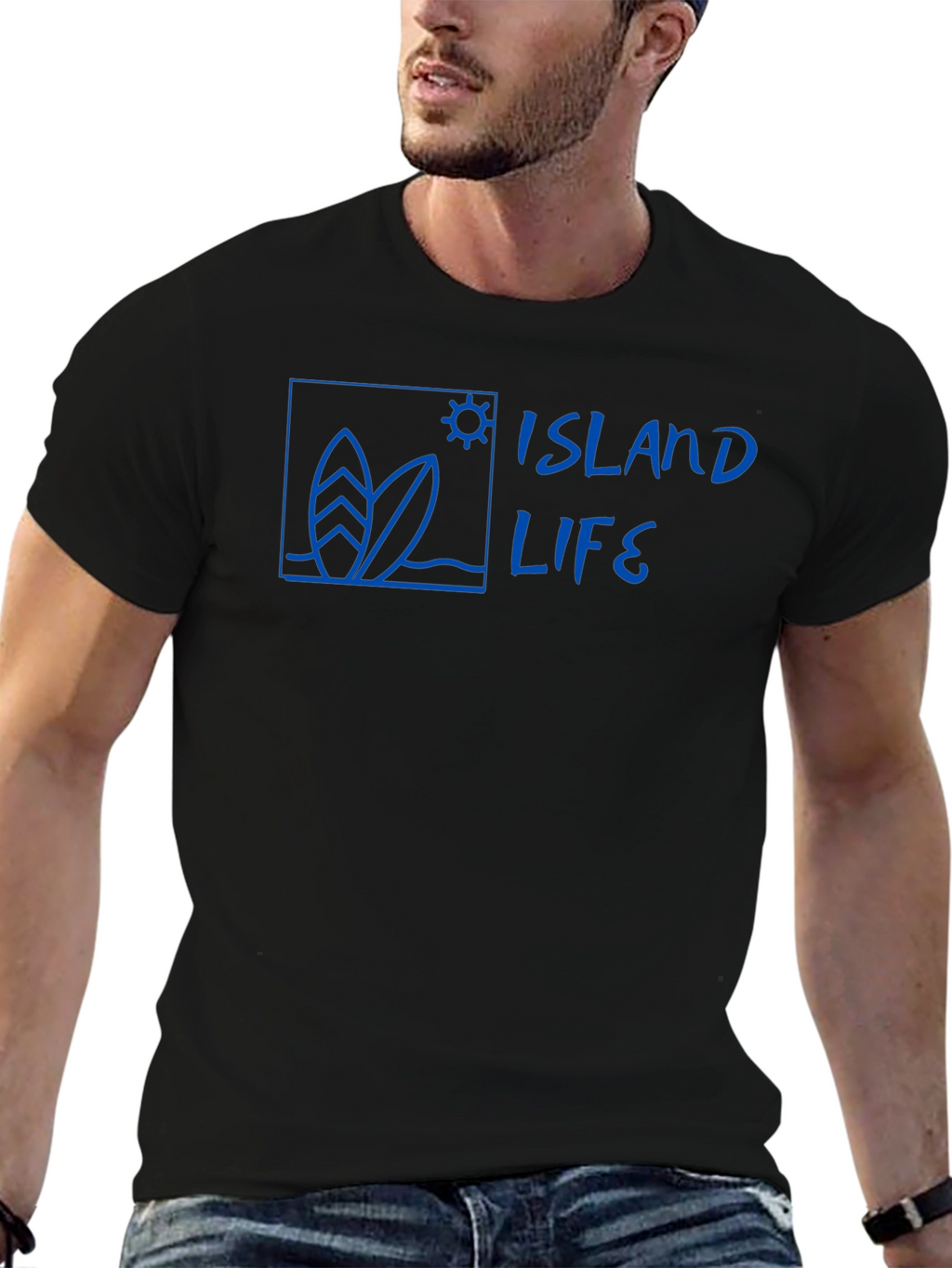 Island Life Surf Tee - Black