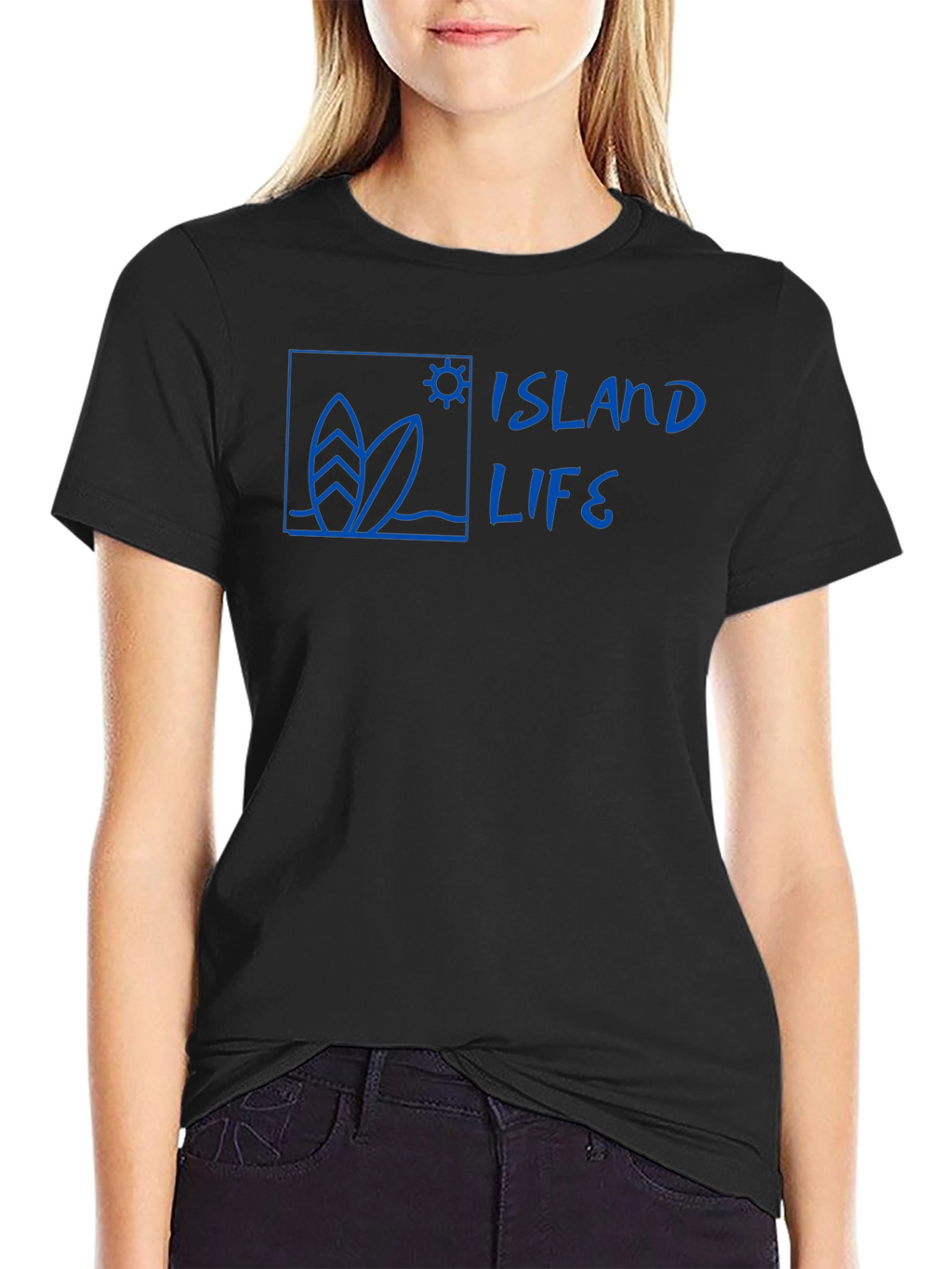 Island Life Surf Tee - Black