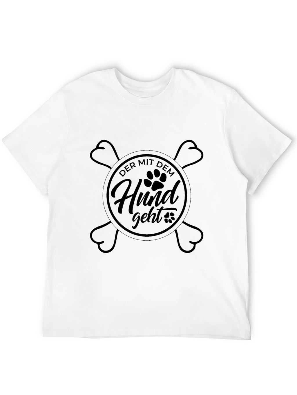 Der Mit Dem Hund Geht Graphic T-Shirt