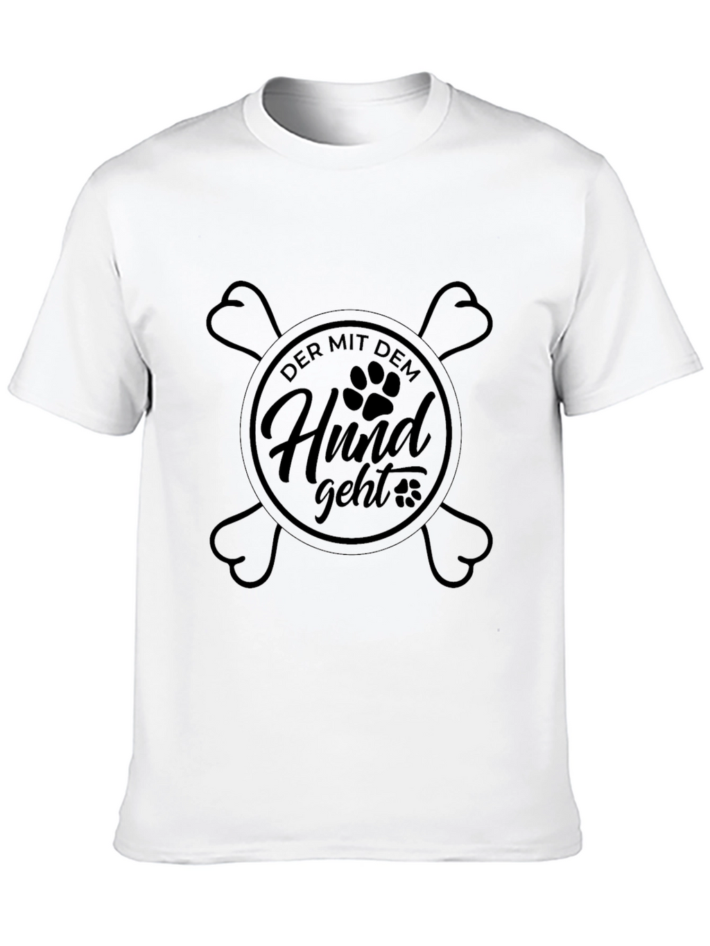 Der Mit Dem Hund Geht Graphic T-Shirt