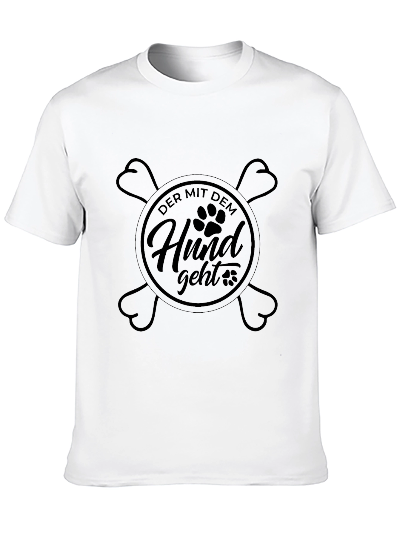 Der Mit Dem Hund Geht Graphic T-Shirt