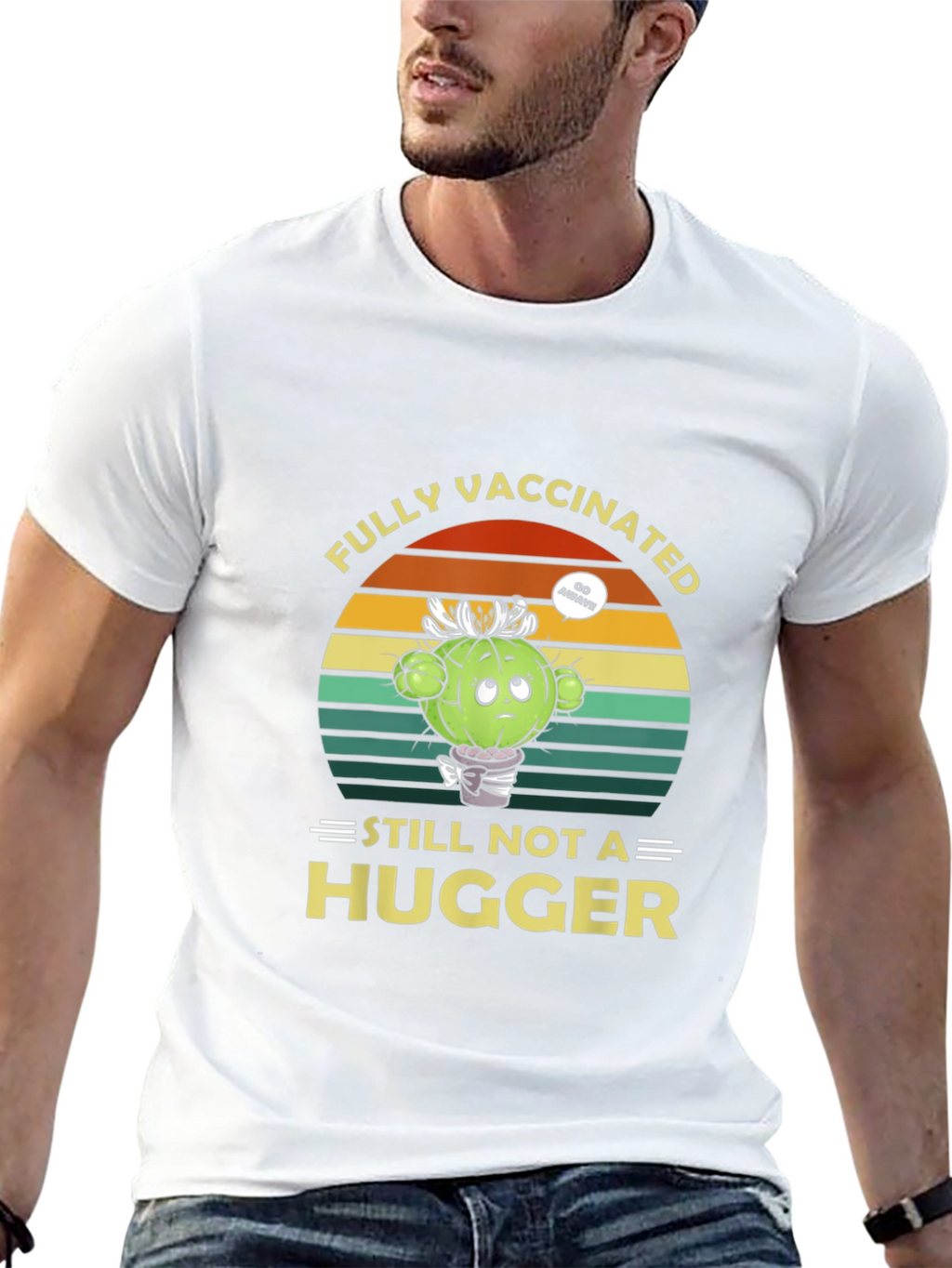 Fully Vaccinated Cactus Novelty T-Shirt