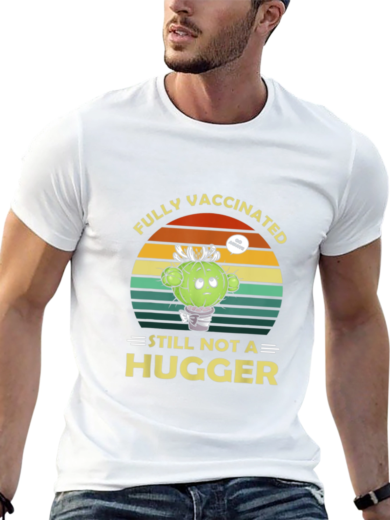 Fully Vaccinated Cactus Novelty T-Shirt